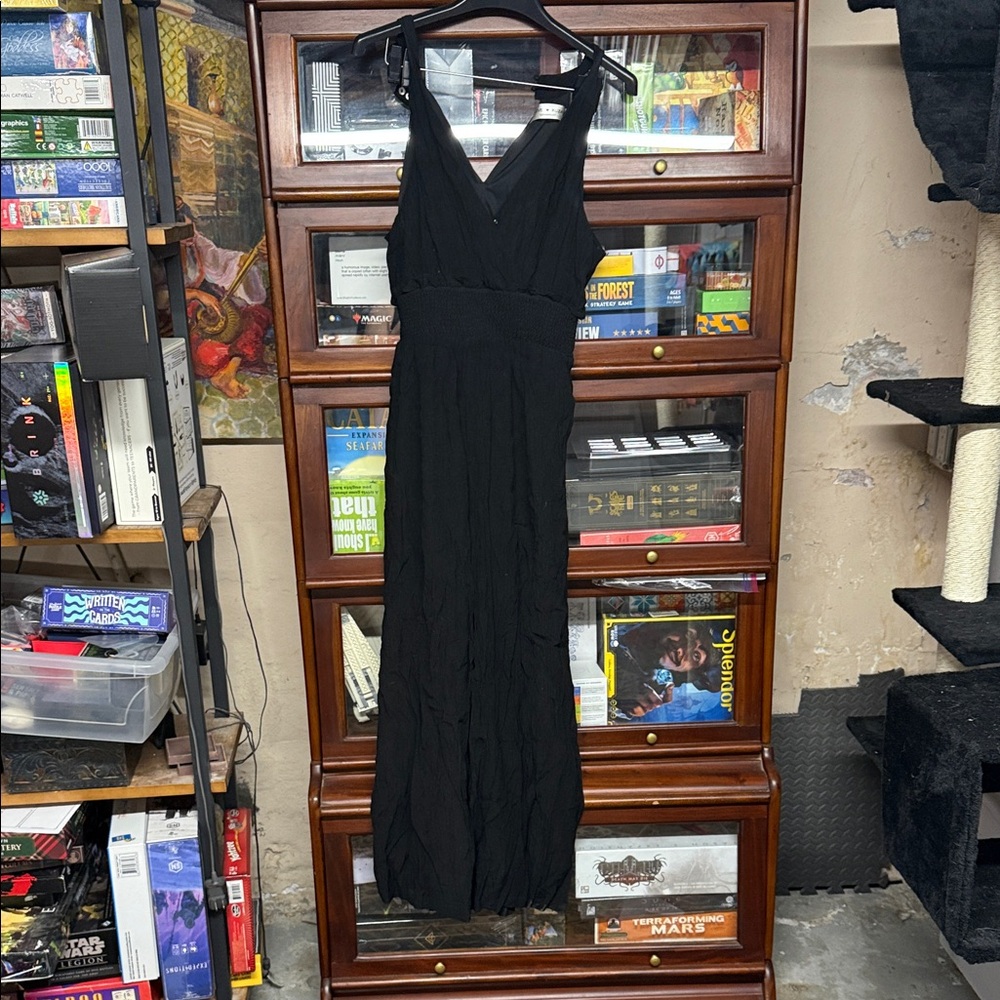 Elegant Black Sleeveless jumpsuit
